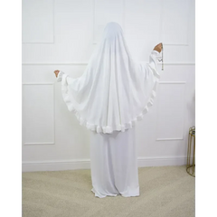 Abaya en Khimarset Ruffle - Islamboekhandel.nl