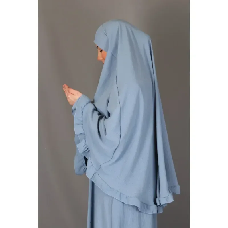 Abaya en Khimarset Ruffle - Islamboekhandel.nl