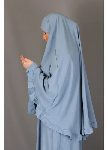 Abaya en Khimarset Ruffle - Islamboekhandel.nl