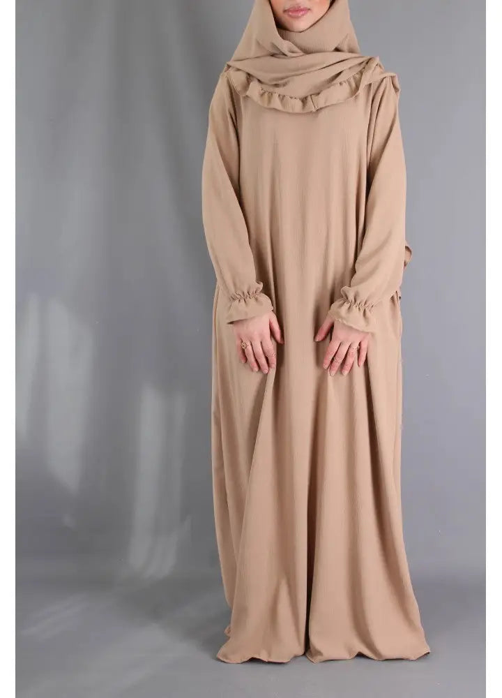 Abaya en Khimarset Ruffle - Islamboekhandel.nl