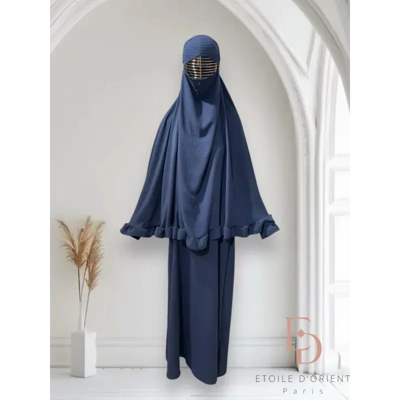 Abaya en Khimarset Ruffle - Islamboekhandel.nl