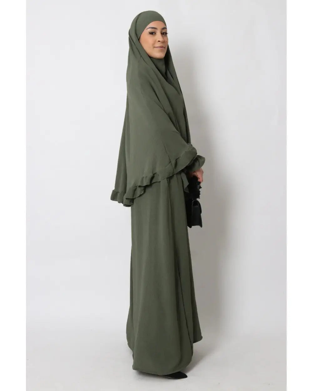 Abaya en Khimarset Ruffle - Islamboekhandel.nl
