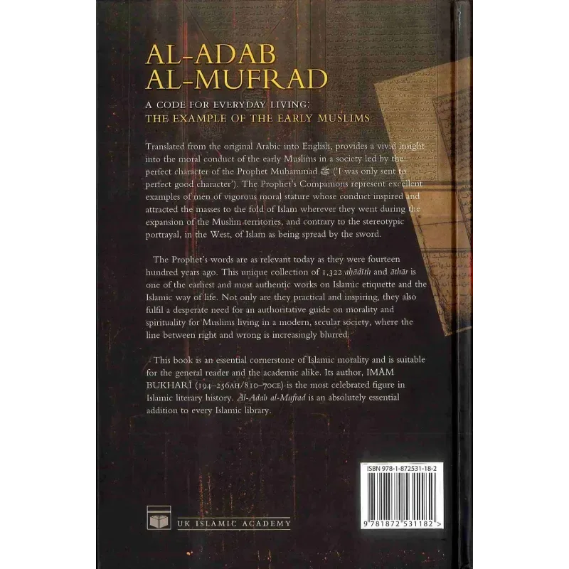 Al-Adab Al-Mufrad Deluxe (a code for everyday living: the example of the early muslims) - Islamboekhandel.nl