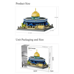 Al Aqsa Rotskoepelmoskee Bouwstenenset(lego) - (983 blokjes) - Islamboekhandel.nl