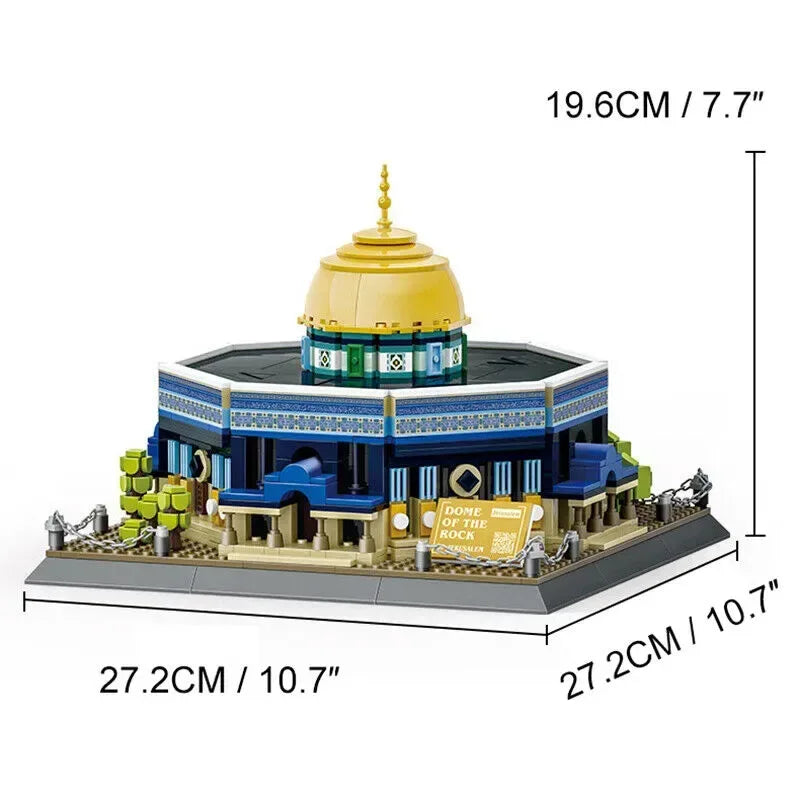 Al Aqsa Rotskoepelmoskee Bouwstenenset(lego) - (983 blokjes) - Islamboekhandel.nl