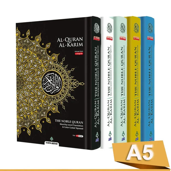 Al Quran Al Kareem Maqdis A5 formaat (Word-by-Word Translation Colour Coded Tajweed ) - Islamboekhandel.nl
