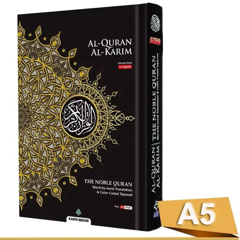 Al Quran Al Kareem Maqdis A5 formaat (Word-by-Word Translation Colour Coded Tajweed ) - Islamboekhandel.nl