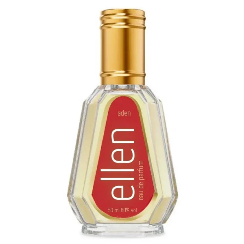 Aden Ellen eau de parfum bottle van Al-Rehab Parfum Ellen op een witte achtergrond