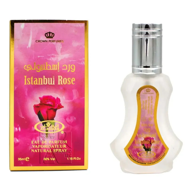 Istanbul Rose parfum met doos van Al-Rehab Parfum Istanbul Rose