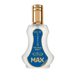 Al-Rehab Parfum Max met een elegante gouden dop, luxe arabische parfum