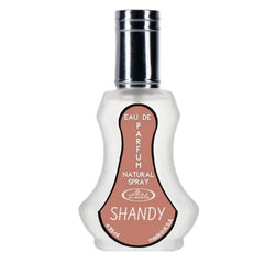 Al-Rehab Parfum Shandy fles met zilveren dop voor een luxe geurervaring