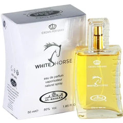 Al-rehab Parfum White Horse fles en doos voor een luxe geurervaring