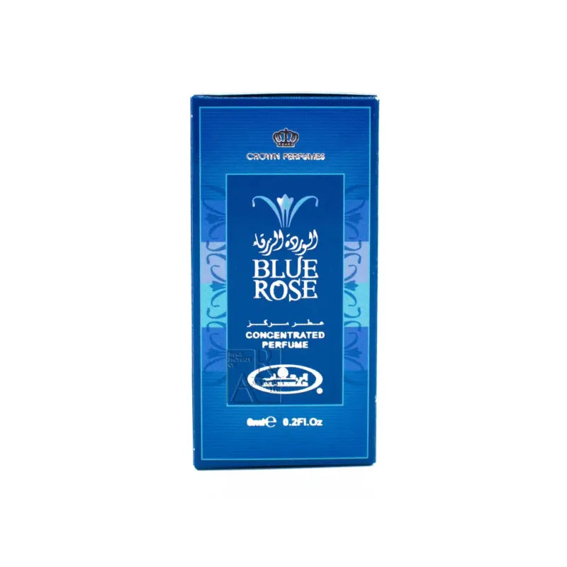 Blauwe parfumolie doos voor Al-rehab Parfumolie Blue Rose met parfumolie Blue