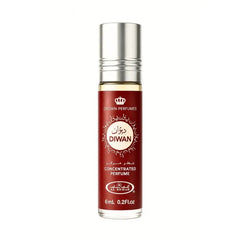 Al-rehab Parfumolie Diwan oosterse luxe Arabische parfum met Burgundy fles en zilveren dop
