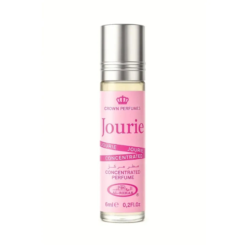 Pink parfum roll-on flesje van Al-Rehab Parfumolie Jourie, ideaal voor dagelijks gebruik en blijft hangen
