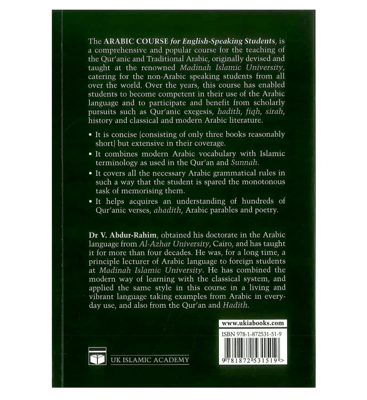 Arabic Course for English Speaking Students part 1 - Islamboekhandel.nl