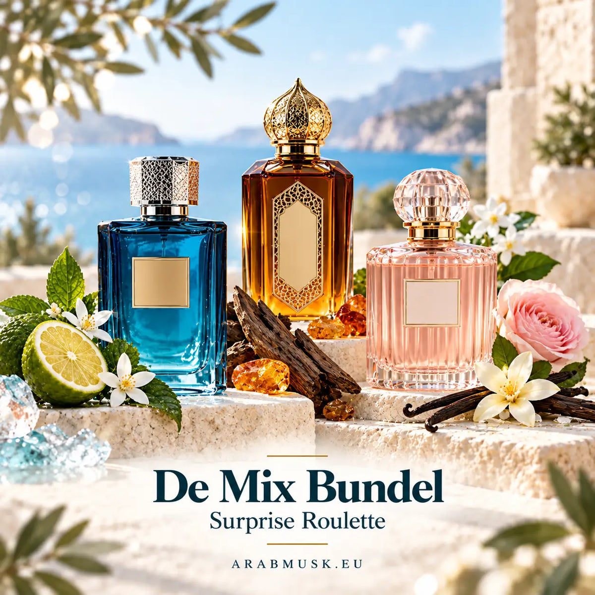 Arabische Parfum Opruimingsbox (3 stuks) – Parfumset - Mix