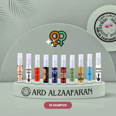 Displaystand met 10 perfume sample vials van Ard Al Zaafaran Unisex Sample Set