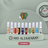 Ard al Zaafaran Top 10 Unisex Sample Set 2024 Q3 - Islamboekhandel.nl