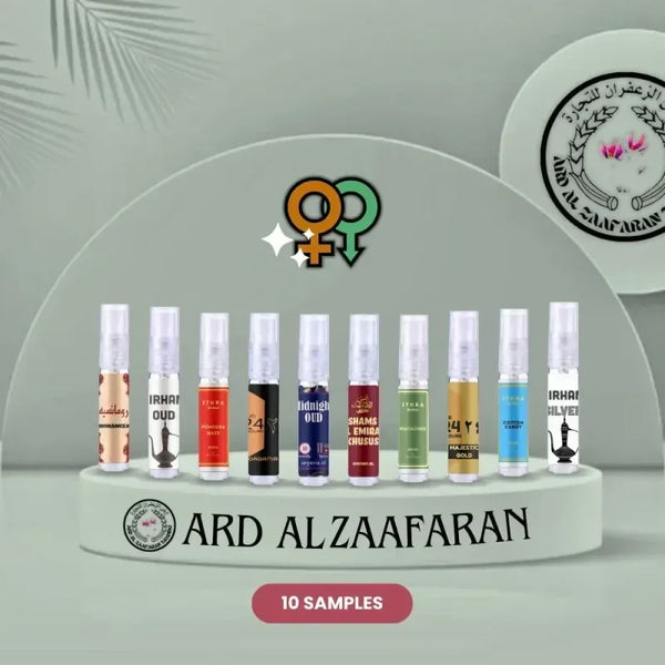 Ard al Zaafaran Top 10 Unisex Sample Set 2024 Q3 - Islamboekhandel.nl