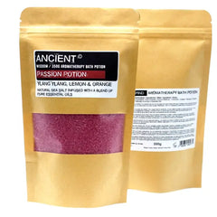 Twee pouchlets van Passion Potion badzout voor aromatherapie bad potion 350g
