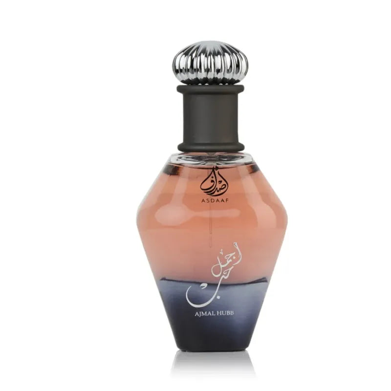 Decoratieve parfumfles met roze en donkerblauwe gradient voor Asdaaf Parfum Ajmal Hub Lattafa