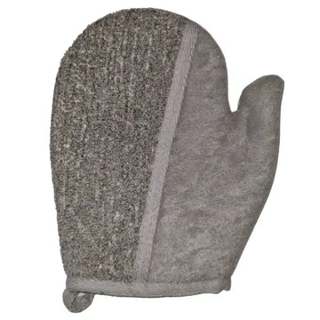 Bamboo & Linen Scrub handschoen met Aktieve Kool - Islamboekhandel.nl