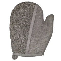 Bamboo & Linen Scrub handschoen met Aktieve Kool - Islamboekhandel.nl