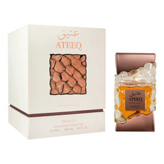 Ateeq by Nusuk EDP 100 ml parfumfles in roségoud glas