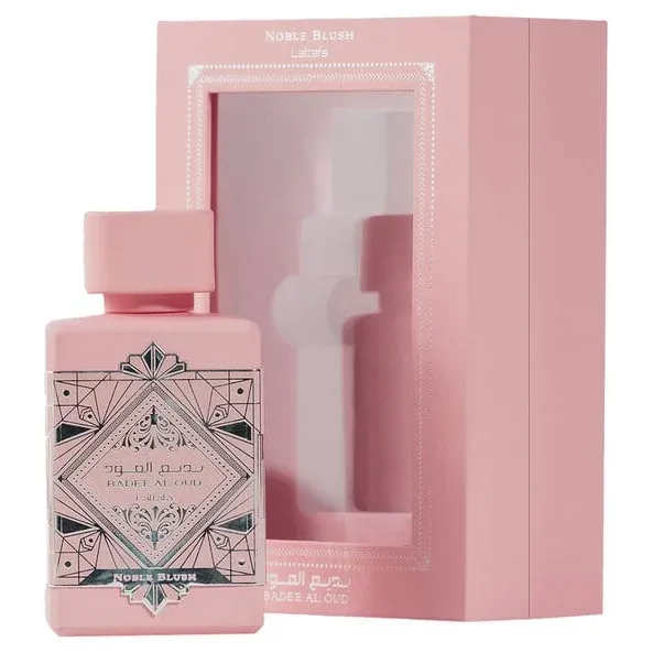 Roze parfumfles en doos van Bade´e al Oud - Noble Blush