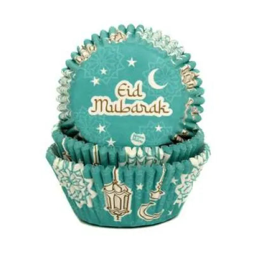 Baking cups Eid mubarak -50pcs Islamboekhandel.nl
