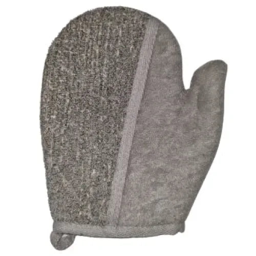 Bamboo & Linen Scrub handschoen met Aktieve Kool - Islamboekhandel.nl