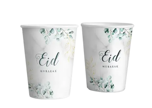 Bekers - Marmer Eucalyptus (set van 6) - Islamboekhandel.nl