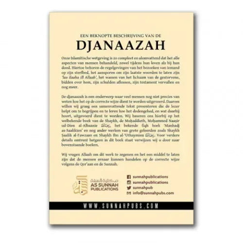 Een beknopte beschrijving van de djanaazah - Islamboekhandel.nl