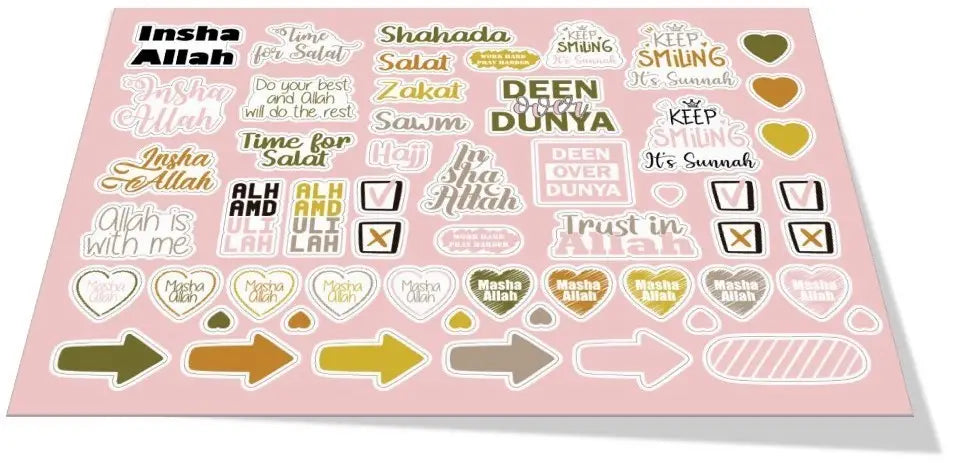 Beloningsstickers -pink - Islamboekhandel.nl