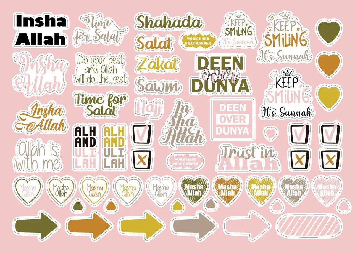 Beloningsstickers -pink - Islamboekhandel.nl