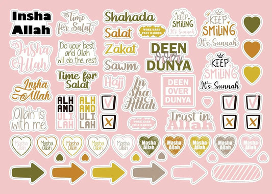 Beloningsstickers -pink - Islamboekhandel.nl