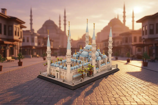 Blauwe Sultan Ahmet Moskee in Istanbul Bouwstenenset(lego) - (1129 onderdelen) - Islamboekhandel.nl