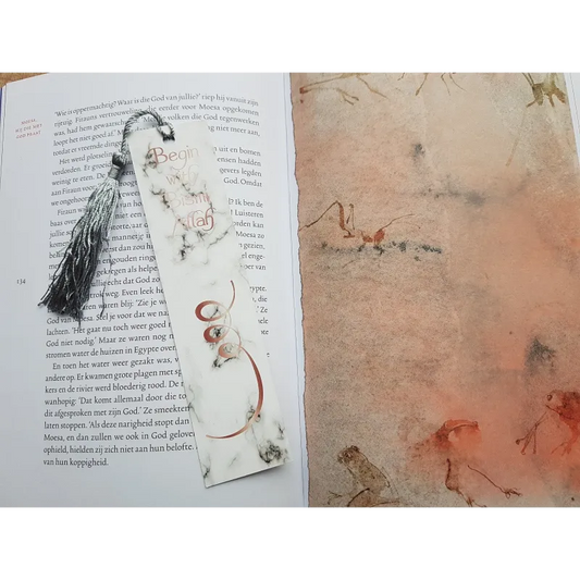 Boekenlegger 'begin with Bismillah' I-Creations