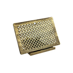 Gouden geweven portemonnee met flip-top en magneetsluiting, praktische boekleesstandaard koranhouder plastic