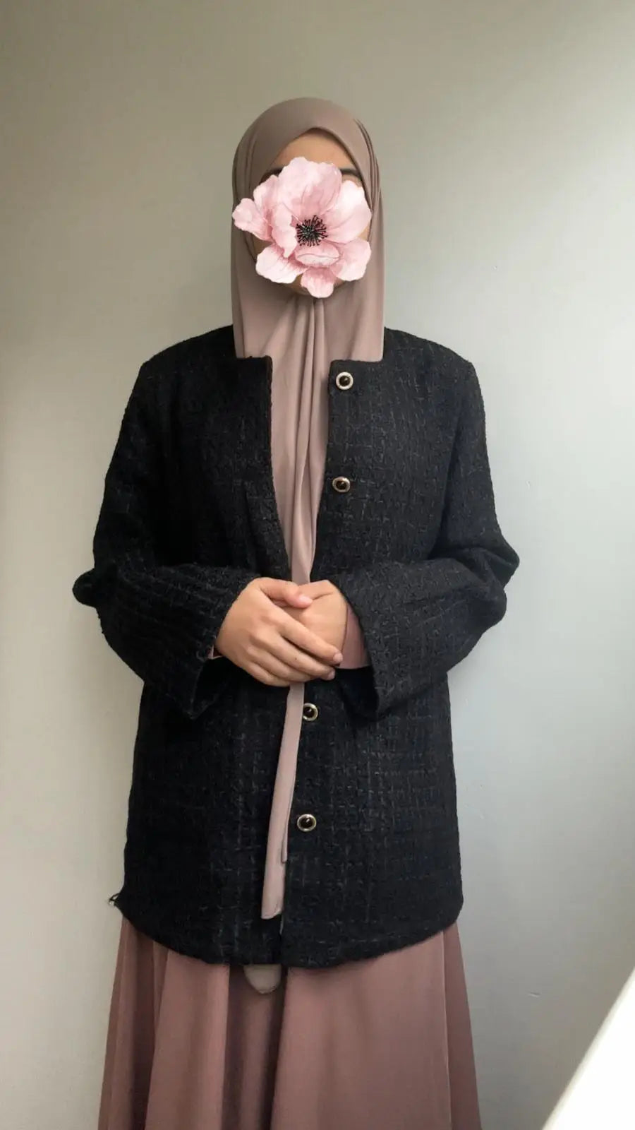 Bouclé blazer - Islamboekhandel.nl