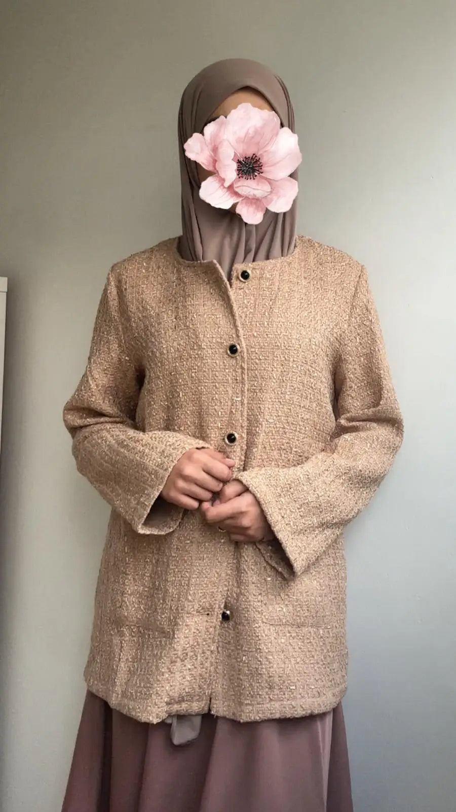 Bouclé blazer - Islamboekhandel.nl