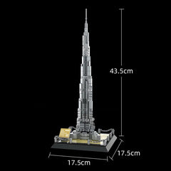 LEGO Architecture model van de Burj Khalifa, Burj Khalifa Dubai Bouwstenen set met 555 blokjes