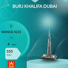 LEGO model van de Burj Khalifa in Dubai uit de Burj Khalifa Dubai Bouwstenenset