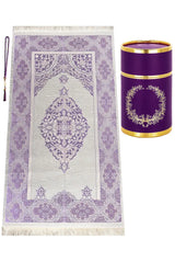 Cadeauset gebed cilinder -paars - Islamboekhandel.nl