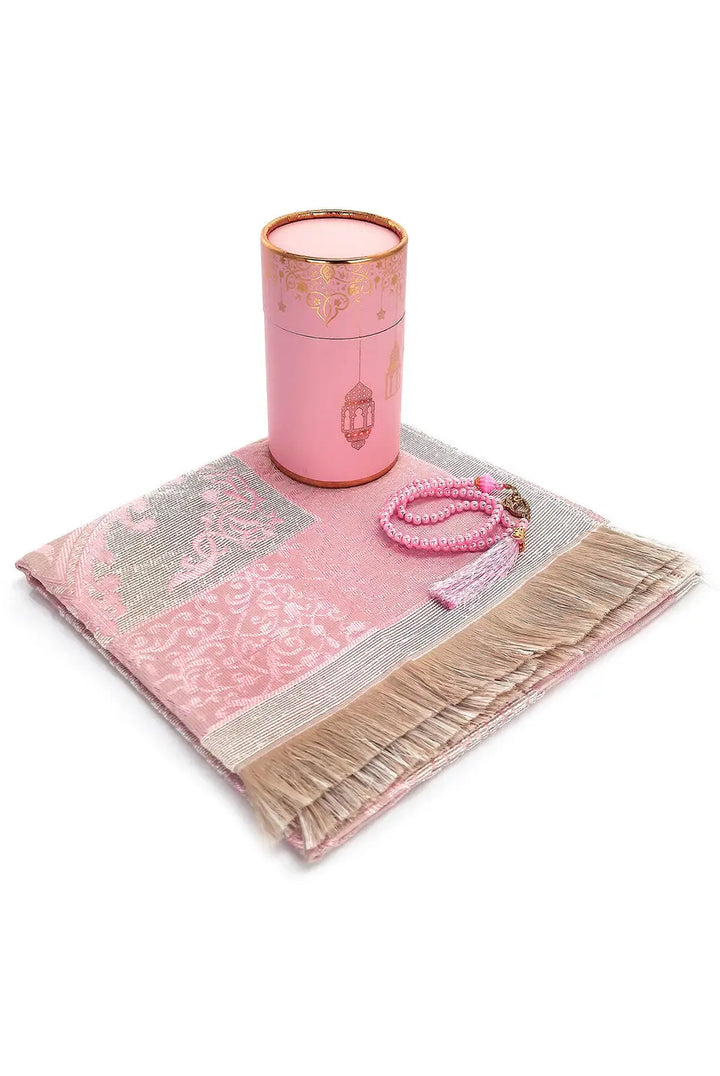 Cadeauset gebed cilinder -roze - Islamboekhandel.nl