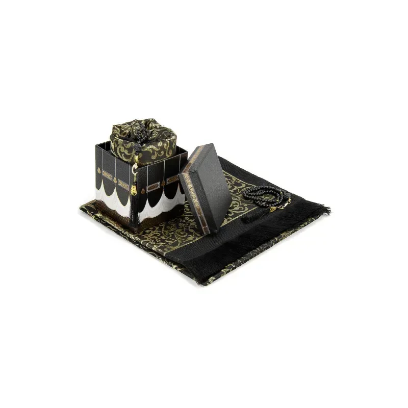 Cadeauset Kaaba met Gebedskleed en tasbih - Islamboekhandel.nl