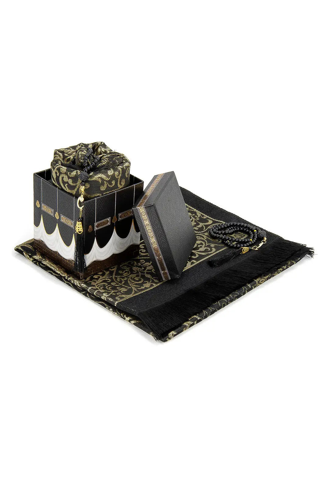 Cadeauset Kaaba met Gebedskleed en tasbih - Islamboekhandel.nl