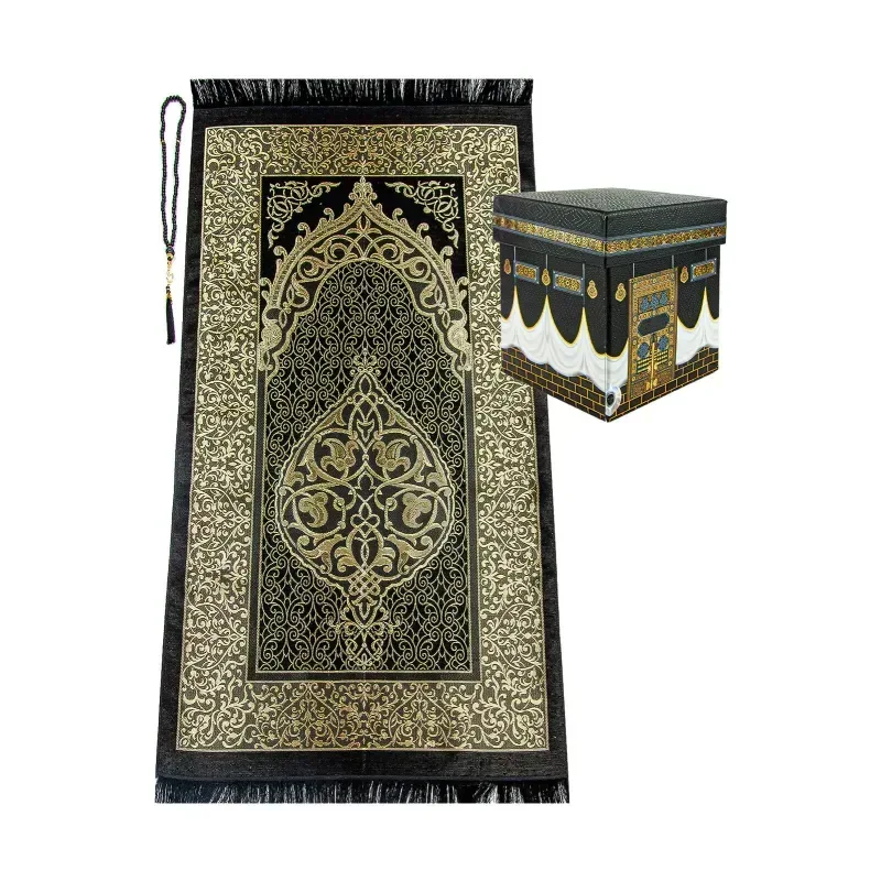 Cadeauset Kaaba met Gebedskleed en tasbih - Islamboekhandel.nl