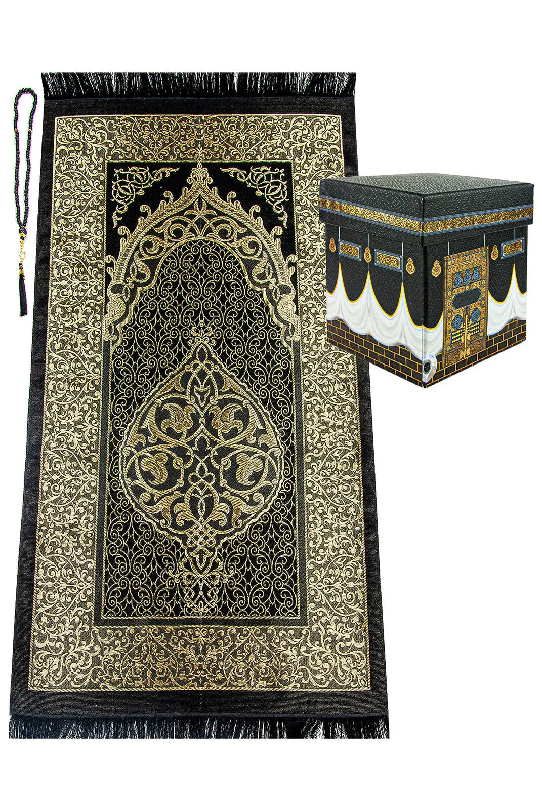 Cadeauset Kaaba met Gebedskleed en tasbih - Islamboekhandel.nl